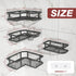 4-Pack Youvip Shower Caddy Corner with Soap Holder, No Drilling Shower Shelves-Rustproof, Adhesive Shower Organizer