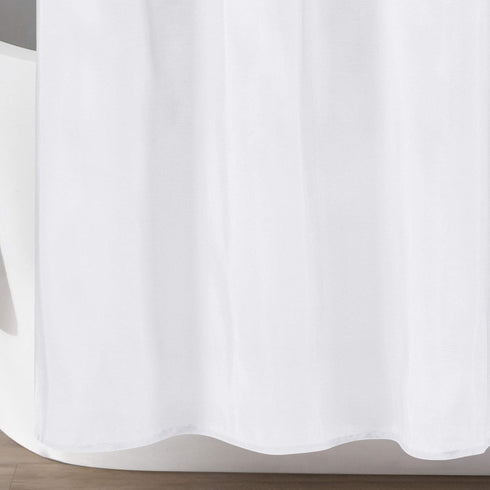 Lush Decor Lillian Shower Curtain, 72" x 72", White