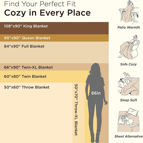 350GSM Cozy Grey60x80 Inches, Bedsure Twin Blanket for Couch - Super GentleSoft Fuzzy Fluffy Blankets for Women, Cute