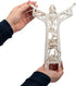 Dicksons The Risen Christ Calvary Story Wall Cross, 11 Inch Woodgrain Resin Stone