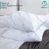 King Pillow Shams Set of 2, Pinch Pleated White Pillow Shams, 20x36, 100% Egyptian Cotton