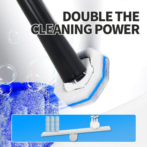MNWHUC 36 Set, Disposable Toilet Bowl Brush with Toilet Wand Refills Pads Replacement Heads, Toilet Cleaning