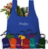 ChicoBag Original Compact Reusable Grocery Bag with Attached Pouch and Carabiner Clip - 4 Pack Blue