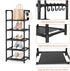 5 5-10 Closet, LANTEFUL Narrow Shoe Rack Tier Shoe Shelf Storage for Pairs Shoe and Boot, Sturdy Shoe Storage Space