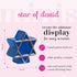 nora fleming Star of David (Blue Star) A122 - Hand-Painted Ceramic Unique Décor for Home and Office