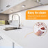 Viseeko Non-Adhesive Shelf Liner for Kitchen Cabinets, Strong Grip Marble Drawer Liner, Easy to Use (White, 11.8IN x