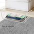 4 Pack Tebery White Under Shelf Wire Basket Hanging Storage Baskets, Under Cabinet Add-on Storage Racks Slide