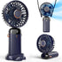 Koonie Portable Handheld Fan, Battery Operated with Base, 8 Hours, 5 Speeds