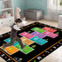 YLZLDKH Counting 31x47 Hopscotch Play Rug Carpet for Kids, ABC Alphabet Number Educational Rug, Children's Game Mat