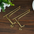 Artliving 2 Pack 5 Inch Iron Display Stand, Gold Easel for Photos, Cookbooks, Decorative Plates, Tablets, and Art