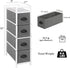HAITRAL Narrow Dresser - 4 Drawers Slim Fabric Storage Cabinet with Removable Drawers for Laundry, Closet, Living Room