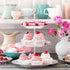 300 Pcs Square Cupcake Liners, 2.36 Inches Brownie Cupcake Cups for Wedding, Baby Shower, Birthday Party