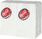 Tablecraft CC402 Graphic Napkins - 100 Pack White Paper Napkins 13”x13”, Folded 6.625”x3.75”, Cocktail, Luncheon,