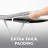 HOME GENIE Ironing Board Cover, Silicone Coating, Full Size Scorch Resistant Padding, Heavy Duty Silver Covers