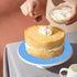 Silicone Baking Mat: Round Cake Mat with Measurements for Pastry Baking Sheet, Non-Stick and Heat Resistant, Blue