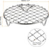 Round Cooking Rack 4.7-inch 201 Stainless Steel Cross Wire Barbecue Grill Net with 20mm Legs for Cooking Baking Steaming BBQ