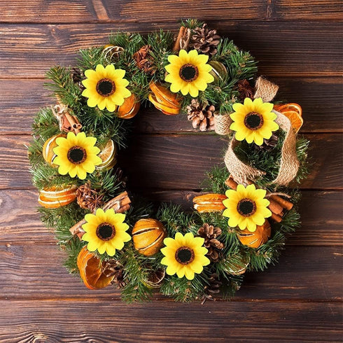 SallyFashion 25pcs Fake Sunflower Heads – 2.8" Artificial Flower Blooms, Silk Gerbera Daisy for DIY Crafts, Home Decor