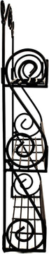 Spectrum Diversified Scroll Spice Wall Mount Rack, Black