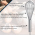 Whisks for Cooking, 3 Pack Stainless Steel Whisk Set for Blending, Beating, and Stirring, Enhanced Version Balloon Wire