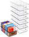 Yieach Stackable 8 Pack Snack Organizer for Pantry Shelf,Clear Pantry Organizers and Storage