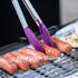 U-Taste Kitchen Tongs, 7/9/12 inches Cooking Tongs with High Heat-Resistant Non-Stick Tips, Pack of 3 (Purple)