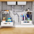 Under Sink Organizers and Storage, 2 Tier Sliding Cabinet Basket Organizer for Bathroom and Kitchen