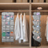 2Pcs 30 Closet 360 Large Pockets Dual Sided Hanging Shoe Organizer for Shoe Storage Shelves with Rotating Hanger Space