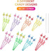 Candyland Party Supplies Drinking Plastic Straws, Reusable 24 for Kids Birthday Party Favors