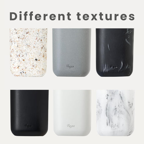 Set, Sets Vigar Zense Toilet Brush and Holder Toilet Bowl Brush with Polyresin Stone Holder, Bathroom for Bathroom