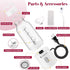 Portable Personal Blender, 17 OZ/500 ML Juicer, 175W Compact Blender for Smoothies, Ice Blending, and Juicing (White)