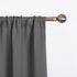 NICETOWN Thermal Insulated Blackout Short Curtain, Gray Tie Up Shade for Small Window