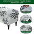 Counter Room,C15 CRFATOP Ottoman Chair Cover Large Ottoman Chair Slipcovers Printed Rectangle Storage Stool Cover