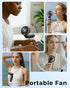 Portable Handheld Fan, 4000mAh, 180 Adjustable, 6 Speed Wind, USB Rechargeable Foldable Personal Fan