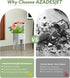 2 1 7.5'' 17.3'', Planter with Stand, Metal in Portable Planter with Grow Bags & Handle, Stable Stylish Indoor Plant