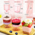 300 5 oz LifeIdeas Pink Mini Dessert Cups with Spoons - Valentines Day Dessert Cups. Perfect for Yogurt, Pudding, Ice