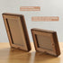 Youncewooder 8x10 5x7/6x8 (8x10,Walnut) Picture Frame with Mat - Rustic Farmhouse Walnut Wood Frame, Wall & Tabletop