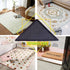 8 Pcs Rug Tape, No Damage Hardwood Floor Grippers for Rugs, Non Slip Carpet Tape (Black)