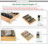 3-Tier 1 Pack Bamboo Drawer Spice Rack Wooden Kitchen Cabinet Spice Organizer Spice Jar Holder, Medicine/Health