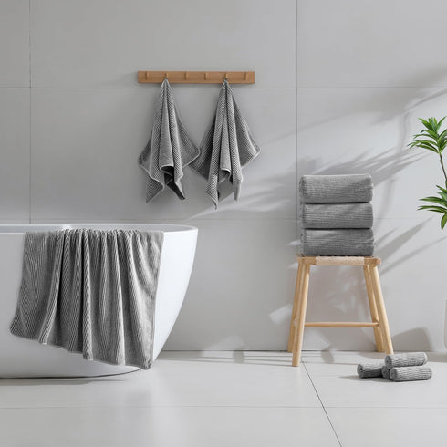 8-Piece Set Bathroom|2 Sheet,2 Towels,4 Cozy Set Premium Towel for Oversized Large Bath Hand Washcloths|Soft Highly