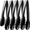 Plastic Tongs for Serving, Pack of 6, 9 Inch Heavy-Duty Reusable or Disposable Tongs for Catering and Events