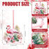 Shimeyao Pink Flamingo Metal Paper Towel Holder Farmhouse Tropical Flamingo Flower Kitchen Decor Accessories Large