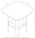 Set 2, 2-Tier Furinno SIMPLE DESIGN Side Table of Modern End Table with Soft Edges, Open Shelves Night Stand, Bedside
