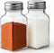 Salt and Pepper Shakers Set, Salt Shaker 2 Pcs,High Transparency Glass Stainless