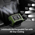 14500mAh 360 5-Speed Socool Portable Car Fan - Rechargeable Battery Opearated, Clip on Car Seat Headrest Rotatable
