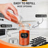 Segarty Spice Jar Set with Labels - 3 Pack 6oz Glass Jars with Shaker Lids, 136 Labels Stickers and 1 Chalk Marker