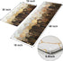 Likiyol Kitchen Rugs Set of 2, Brown Gold Ombre Marble Anti Fatigue Mats for Kitchen Floor, Non Slip Washable, 18'' x