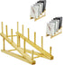 GYSLEOT 3 Pcs Wood Book Stand for Display, Tabletop Book Display Puzzle Rack