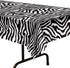 Zebra Print Plastic Tablecover