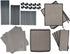 Juvale 4-Tier Tall Closet Dresser with Drawers, Small Fabric Storage Organizer for Bedroom (Gray)
