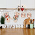 BESTONZON Cute Christmas Oven Mitt Set, Heat Resistant Oven Gloves and Pot Holders for Kitchen Decoration